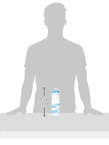 CamelBak Podium Bike Water Bottle 24oz, Thunderbolt Blue - 3