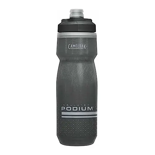 CamelBak Podium Chill Bike Insulated Squeeze Water Bottle Lime/Blue Stripe, 21oz 