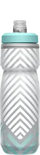 CamelBak Podium Chill Bike Izolyatsiyalangan Siqilgan Suv Shishasi Kulrang/Moviy chiziq, 21oz - 5