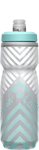 CamelBak Podium Chill Bike Izolyatsiyalangan Siqilgan Suv Shishasi Kulrang/Moviy chiziq, 21oz - 3