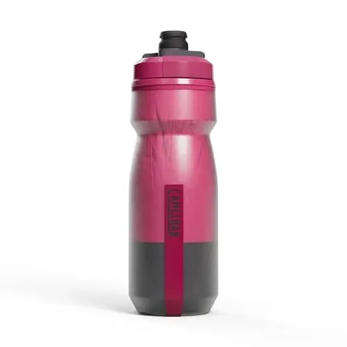 CamelBak Podium Chill Insulated Bike Squeeze Water Bottle, Cold Retention for Cycling, 21oz, Mercury Berry 