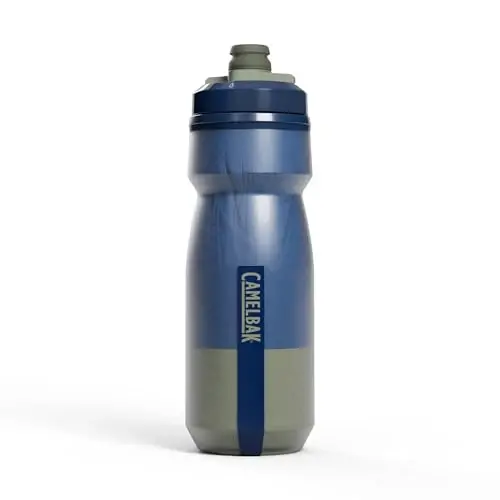 CamelBak Podium Chill Insulated Bike Squeeze Water Bottle, Cold Retention for Cycling, 21oz, Mercury Deep Sea 