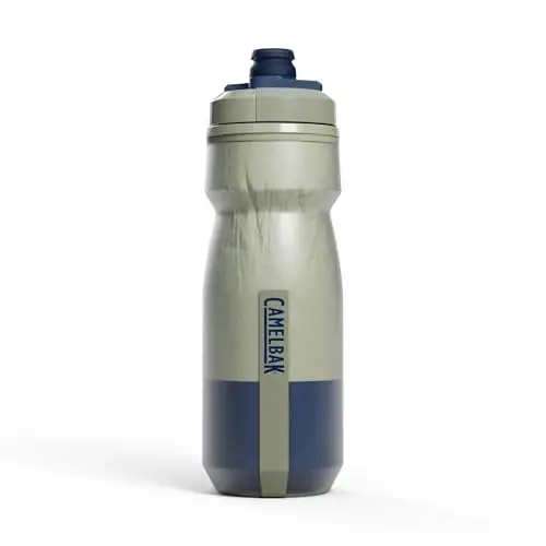 CamelBak Podium Chill Bike Squeeze Water Bottle Mercury Fog, 21oz 
