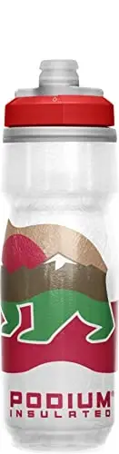 CamelBak Podium Chill Insulated Bike Water Bottle - Easy Squeeze Bottle - Fits Most Bike Cages - 21oz, California - 3