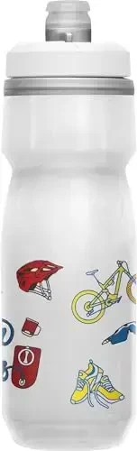 CamelBak Podium Chill Insulated Bike Water Bottle - Easy Squeeze Bottle - Fits Most Bike Cages - 21oz, Wild Pride - 4