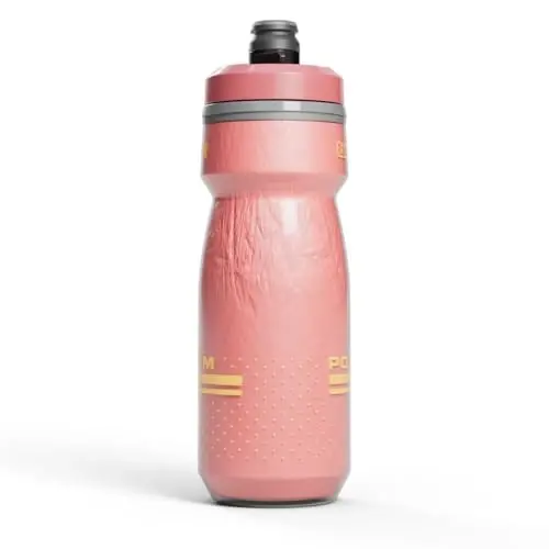 CamelBak Podium Chill Izolyatsiya qilingan 21oz Velosiped Suv Idishi - Oson Siqiladigan Idish - Ko'pgina Velosiped Qafaslariga mos keladi, Coral Sunset - 2
