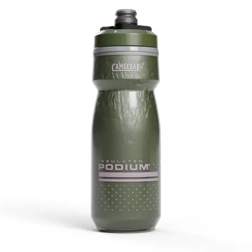 CamelBak Podium Chill Izolyatsiya qilingan 21oz Velosiped Suv Idishi - Oson Siqiladigan Idish - Ko'pgina Velosiped Qafaslariga Mos keladi, To'q Ferment 