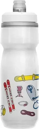 CamelBak Podium Chill Izolyatsiya qilingan velosiped suv idishi - Oson siqiladigan idish - Ko'pchilik velosiped qafaslariga mos keladi - 21oz, Yovvoyi iftixor - 2