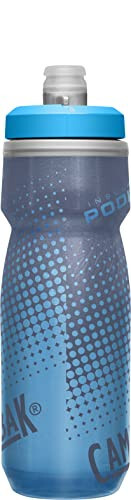 CamelBak Podium Chill Izolyatsiyalangan Velosiped Su Shishasi - Oson Siqish Shishasi - Ko'pchilik Velosiped Qafaslariga Mos Kiladi - 21oz, Ko'k Nuqta - 2