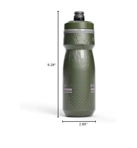 CamelBak Podium Chill Insulated 21oz Bike Water Bottle - Easy Squeeze Bottle - Fits Most Bike Cages, Deep Fern 