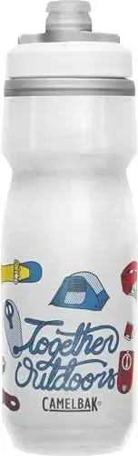 CamelBak Podium Chill Insulated Bike Water Bottle - Easy Squeeze Bottle - Fits Most Bike Cages - 21oz, Wild Pride - CAMELBAK