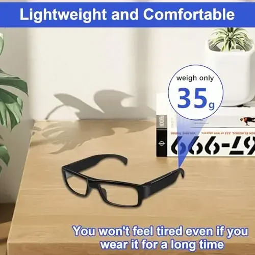 Camera Glasses Video Recording Wearable Glass Smart Glasses HD 1080P Outdoor Sport Action Camera for Training, Cycling, Driving, Hiking, Hunting, Fishing - 7