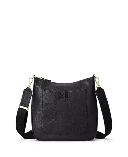 Cameryn Pebbled Leather Small Crossbody-Black - 1