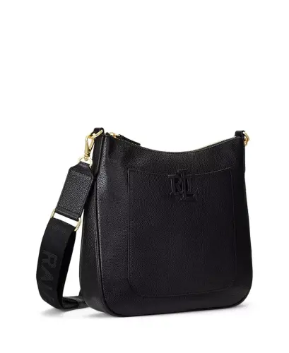 Cameryn Pebbled Leather Small Crossbody-Black - 2
