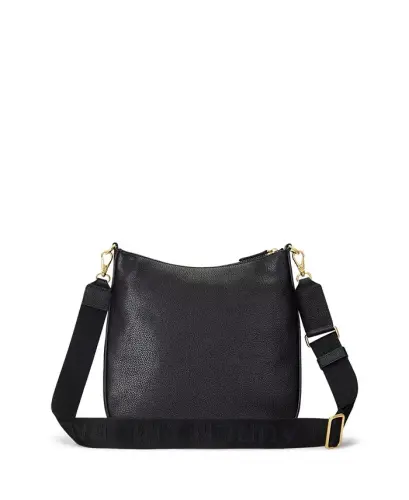 Cameryn Pebbled Leather Small Crossbody-Black - 3