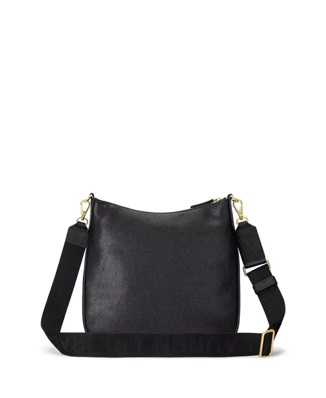 Cameryn Pebbled Leather Small Crossbody-Black - 3