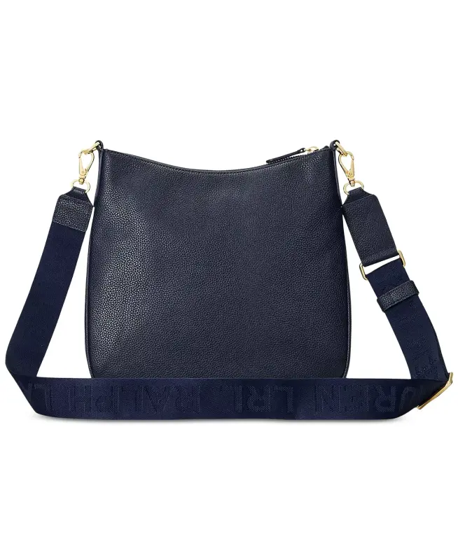 Cameryn Pebbled Leather Small Crossbody-Navy - 4