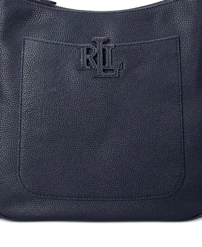 Cameryn Pebbled Leather Small Crossbody-Navy - 6