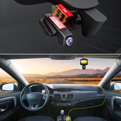 TOGUARD 1080P Dash Cam for Car, 2.45’’ Screen Front Car Dash Camera with WiFi & App Control, GPS, 170° Wide Angle, WDR Night Vision, Parking Mode - 5