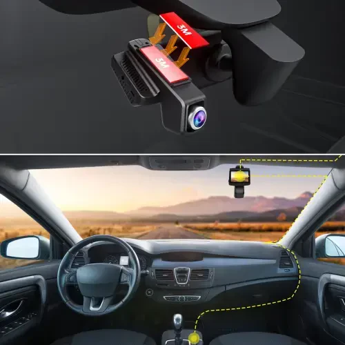 Campark Dual Dash Cam 1080P Dash Cam Front and Inside Dash Camera for Cars with GPS Tracking, Inside IR Night Vision, Parking Monitor, Loop Recording, G-sensor - 5