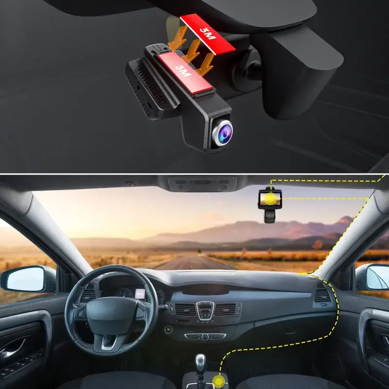 Campark Dual Dash Cam 1080P Dash Cam Front and Inside Dash Camera for Cars with GPS Tracking, Inside IR Night Vision, Parking Monitor, Loop Recording, G-sensor - 5