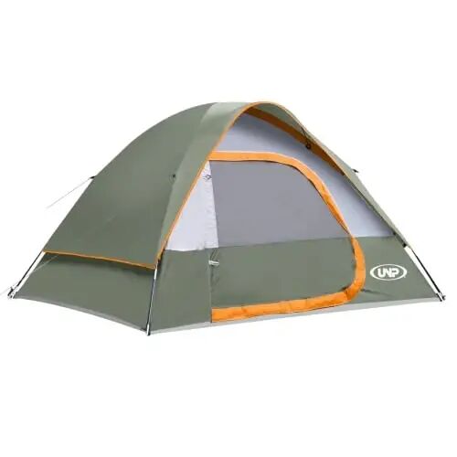 Camping Tent 2-4 Person Dome Tents | Waterproof Windproof Tent with Rainfly Easy Set up-Portable for Camping - unp