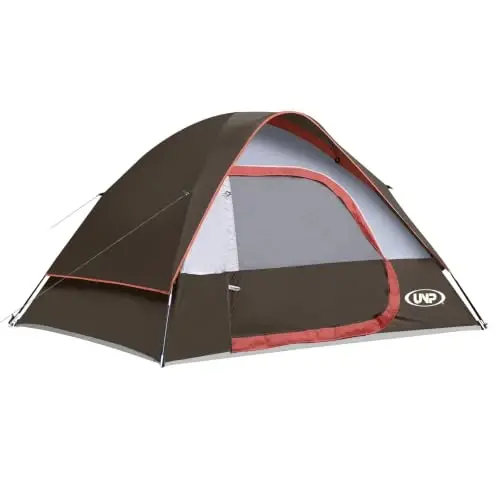 Camping Tent 2-4 Person Dome Tents | Waterproof Windproof Tent with Rainfly Easy Set up-Portable for Camping - 1