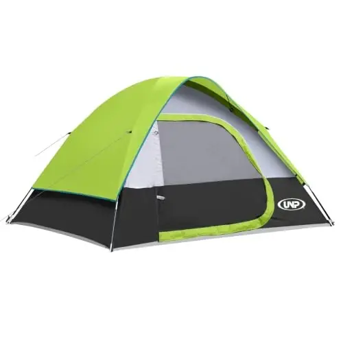 Camping Tent 2-4 Person Dome Tents | Waterproof Windproof Tent with Rainfly Easy Set up-Portable for Camping - 1