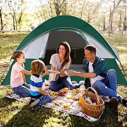 Camping Tent 2-4 Person, Waterproof Windproof Tent with Rainfly Easy Set up-Portable Dome Tents for Camping… - 5
