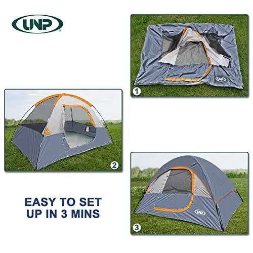 Camping Tent 2 Person, Waterproof Windproof Tent with Rainfly Easy Set up-Portable Dome Tents for Camping... - 6