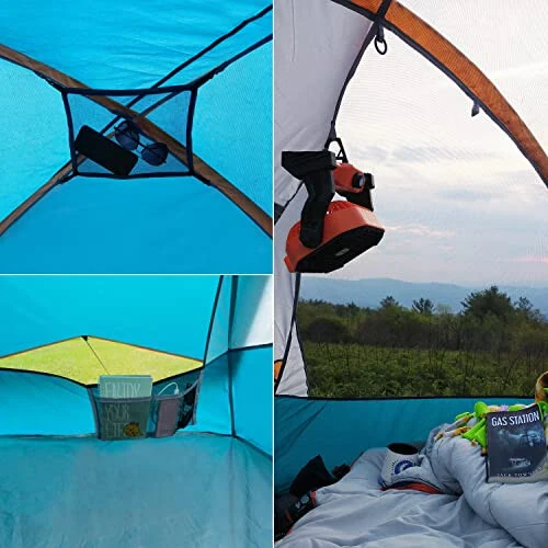 Camping Tent 2 Person, Waterproof Windproof Tent with Rainfly Easy Set up-Portable Dome Tents for Camping - 6