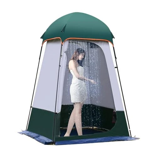 Camping Tent Shower Tent,Outdoor Changing Tent,Built-in Hook can Hang 20L of Water,63 * 63 * 95inch,210D Oxford Cloth Waterproof Tent, Portable Toilet Shelter with Carry Bag for Camping,Beach 