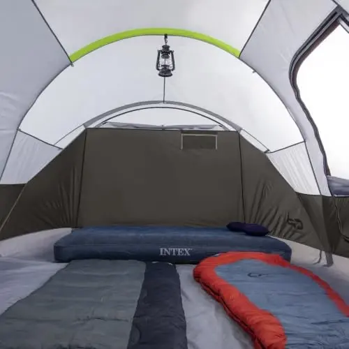 CAMPROS CP Camping Tent 10/12 Person Cabin Tent, 2 Room Water Resistant | Waterproof Tent with Top Rainfly, 3 Large Mesh Windows, Double Layer, Easy Set Up, Portable with Carry Bag - 6