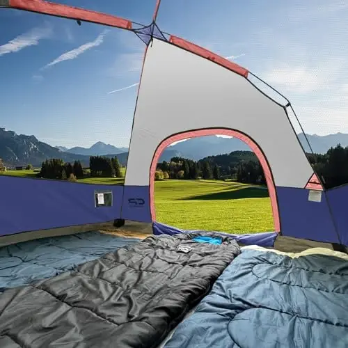 CAMPROS CP Tents for Camping 2/4/6 Person Tent Waterproof Windproof Double Layer Camping Tent, Easy Setup Dome Tent with Large Mesh Windows & Wider Door for Outdoor Camping & Hiking - CAMPROS CP (1)