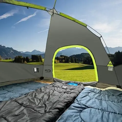 CAMPROS CP Tents for Camping 2/4/6 Person Tent Waterproof Windproof Double Layer Camping Tent, Easy Setup Dome Tent with Large Mesh Windows & Wider Door for Outdoor Camping & Hiking - 2