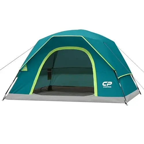 CAMPROS CP Tents for Camping 2/4/6 Person Tent Waterproof Windproof Double Layer Camping Tent, Easy Setup Dome Tent with Large Mesh Windows & Wider Door for Outdoor Camping & Hiking - 1