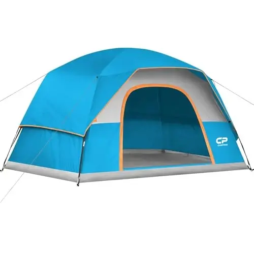 CAMPROS CP Tents for Camping 2/4/6 Person, Waterproof Windproof Dome Tent | Camping Tents with Rainfly Easy Setup in 5 Mins, Portable Tents with Mesh Window & Carry Bag for Outdoor Camping Backyard - CAMPROS CP