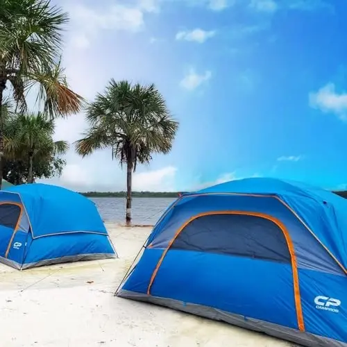 CAMPROS CP Tents for Camping 2/4/6 Person, Waterproof Windproof Dome Tent | Camping Tents with Rainfly Easy Setup in 5 Mins, Portable Tents with Mesh Window & Carry Bag for Outdoor Camping Backyard - 5