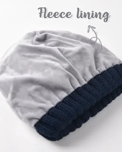 Camptrace Beanies Ayollar Qishki Shlyapalar Ayollar uchun Fleece Astarlı Kabel Trikotaj Shlyapa Issiq Qishki Qor Chang'isi Bosh Suyagi Qalpog'i - 3