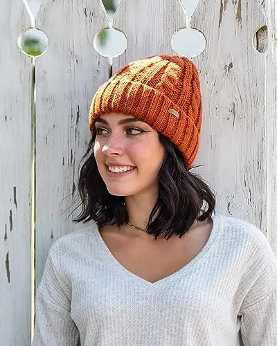 Camptrace Beanies Women Winter Hats for Women Fleece Lined Cable Knit Hat Warm Winter Snow Ski Skull Cap - 2