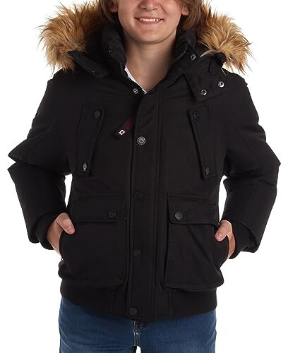 CANADA WEATHER GEAR Boys' Winter Coat – Heavyweight Bomber Parka Ski Jacket (Size: 8-20) - 6