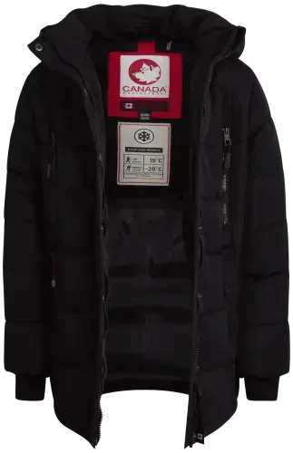 CANADA WEATHER GEAR Girls’ Winter Coat – Stadium Length Quilted Puffer Parka Jacket (7-16)- - CANADA WEATHER (1)