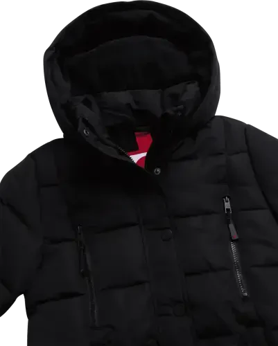 CANADA WEATHER GEAR Qizlar Qishki Paltosi - Stadion Uzunlikdagi tikilgan Puffer Parka Kurtka (7-16) - 3