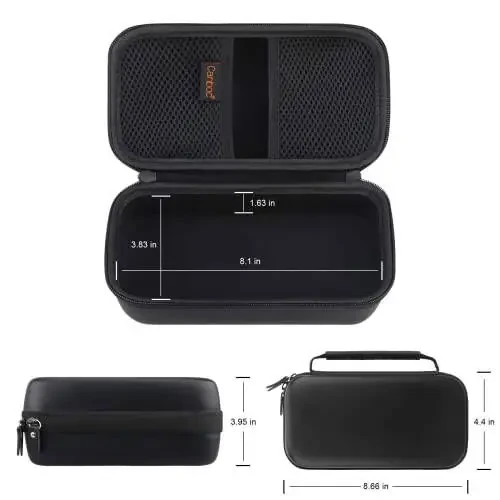 Canboc Halo Bolt 58830/57720/44400 mWh portativ avtomobil sakrash starteri, Halo Bolt ACDC Max 55500 mWh telefon zaryadlovchisi, Jumper kabeli uchun to'rva sumkasi, AC devor zaryadlovchisi, Zaryad, Qora uchun tashish sumkasi - 4