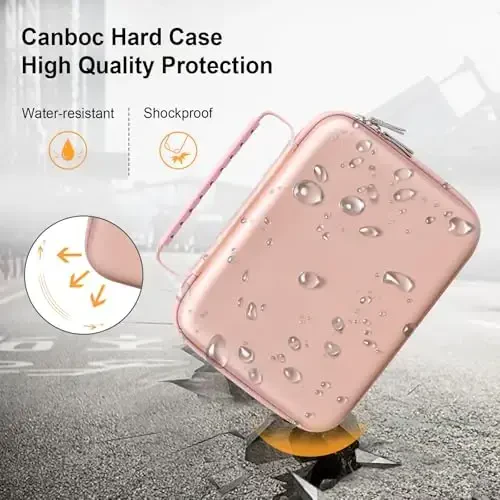 Canboc Halo Bolt 58830/57720/44400/ACDC Max 55500 mWh portativ avtomobilni ishga tushirish moslamasi, telefon noutbuk zaryadlovchi quvvat banki, Jumper kabeli, AC devor zaryadlovchi uchun Canboc tashish sumkasi, Rose Gold - 4