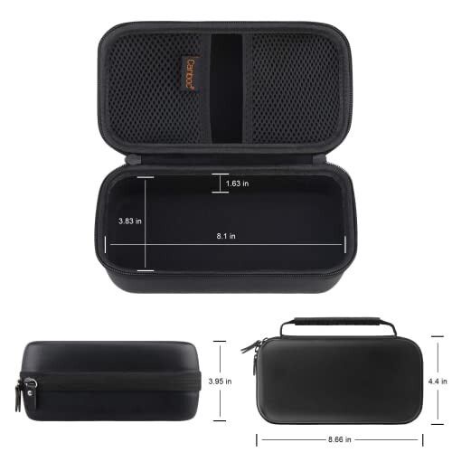 Canboc Carrying Case for Halo Bolt 58830/57720/44400 mWh Portable Car Jump Starter, Halo Bolt ACDC Max 55500 mWh Phone Charger, Mesh Bag for Jumper Cable, AC Wall Charger, Charge,Black - 4