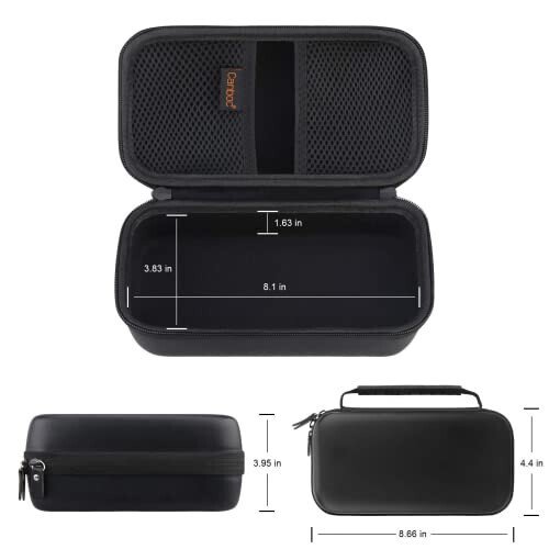 Canboc Carrying Case for Halo Bolt 58830/57720/44400 mWh Portable Car Jump Starter, Halo Bolt ACDC Max 55500 mWh Phone Charger, Mesh Bag for Jumper Cable, AC Wall Charger, Charge,Black - 4