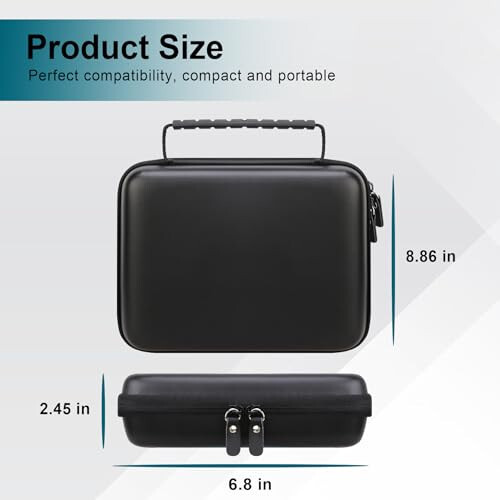 Canboc Carrying Case for Halo Bolt 58830/57720/44400/ACDC Max 55500 mWh Portable Car Jump Starter, Phone Laptop Charger Power Bank Holder for Jumper Cable, AC Wall Charger, Black - 6