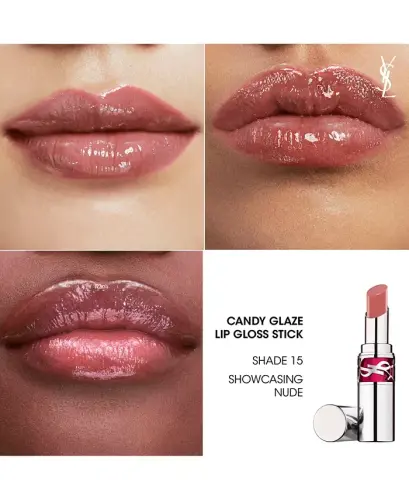 Candy Glaze Lip Gloss Stick - 15 Showcasing Nude - 5