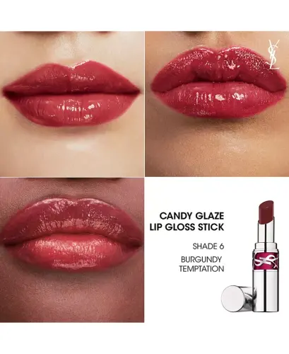 Candy Glaze Lip Gloss Stick - 6 Burgundy Temptation - 5